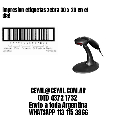 impresion etiquetas zebra 30 x 20 en el dia!