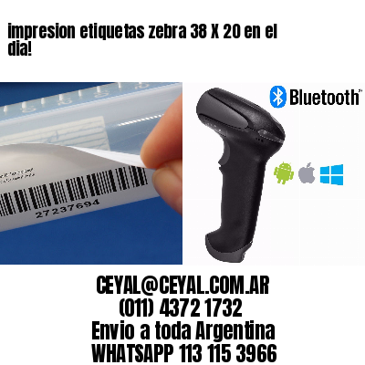 impresion etiquetas zebra 38 X 20 en el dia!