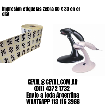 impresion etiquetas zebra 60 x 30 en el dia!