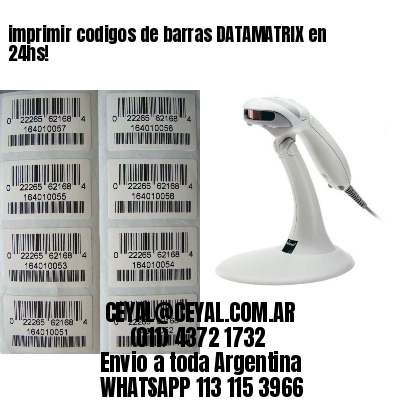 imprimir codigos de barras DATAMATRIX en 24hs!