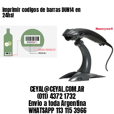 imprimir codigos de barras DUN14 en 24hs!
