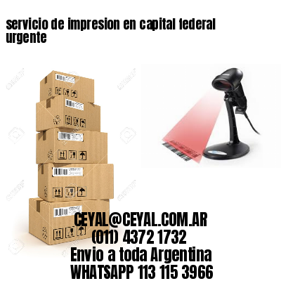 servicio de impresion en capital federal urgente