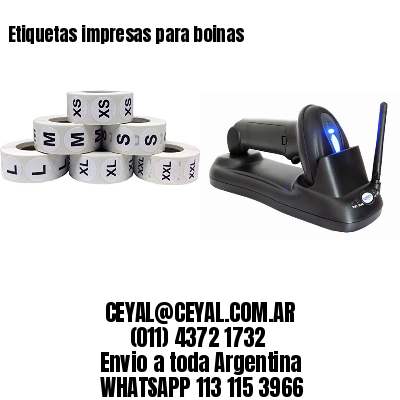 Etiquetas impresas para boinas