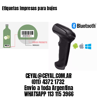 Etiquetas impresas para bujes