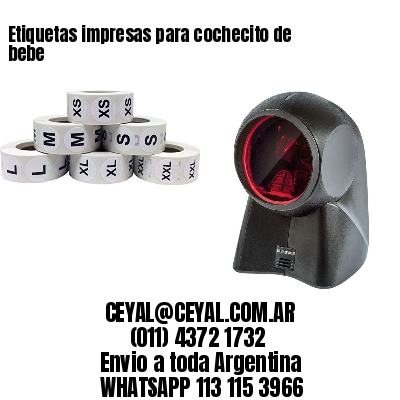 Etiquetas impresas para cochecito de bebe