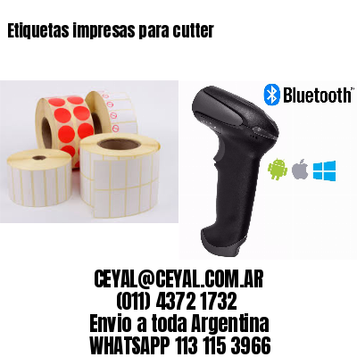 Etiquetas impresas para cutter