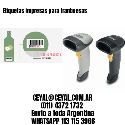 Etiquetas impresas para franbuesas