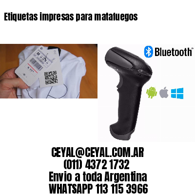 Etiquetas impresas para matafuegos