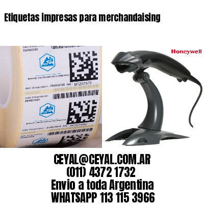 Etiquetas impresas para merchandaising