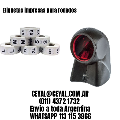 Etiquetas impresas para rodados