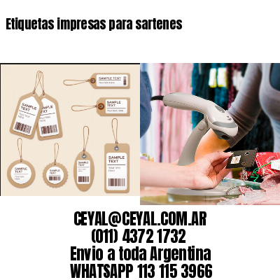 Etiquetas impresas para sartenes