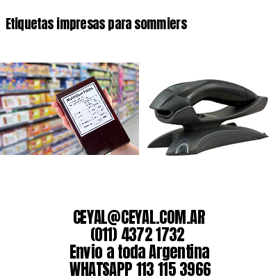 Etiquetas impresas para sommiers