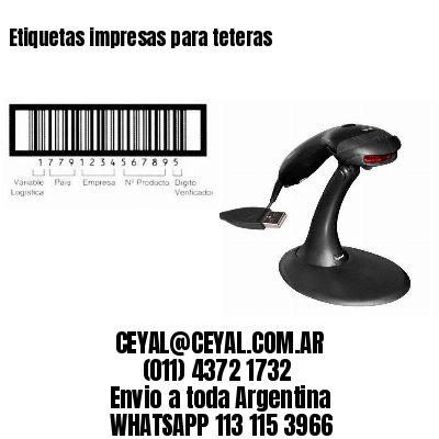 Etiquetas impresas para teteras