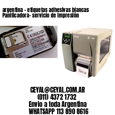 argentina - etiquetas adhesivas blancas Panificadora- servicio de impresión