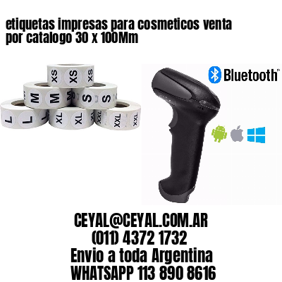 etiquetas impresas para cosmeticos venta por catalogo 30 x 100Mm