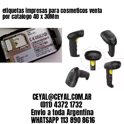 etiquetas impresas para cosmeticos venta por catalogo 40 x 30Mm