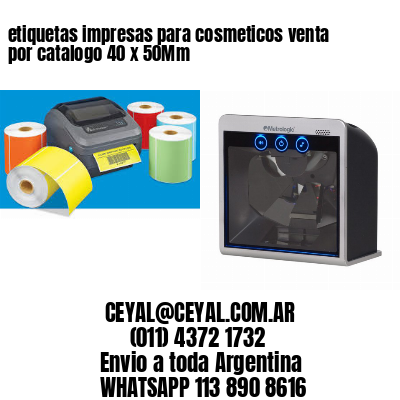 etiquetas impresas para cosmeticos venta por catalogo 40 x 50Mm