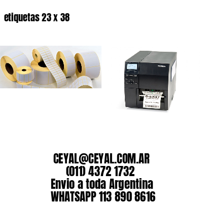 etiquetas 23 x 38
