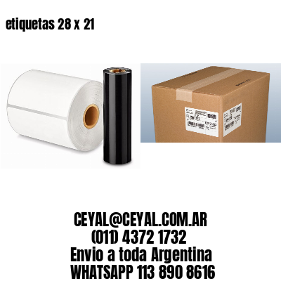 etiquetas 28 x 21