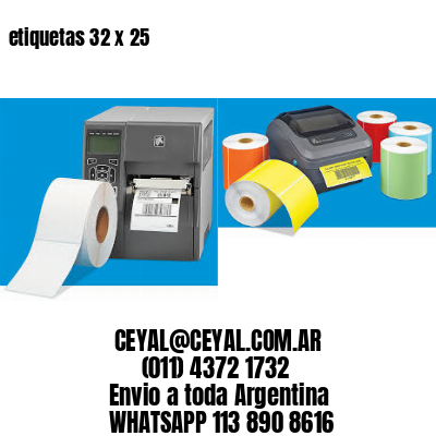 etiquetas 32 x 25