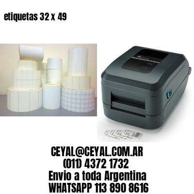 etiquetas 32 x 49