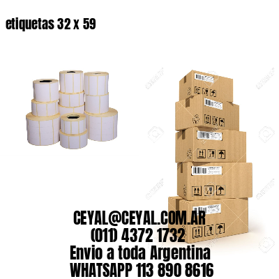 etiquetas 32 x 59