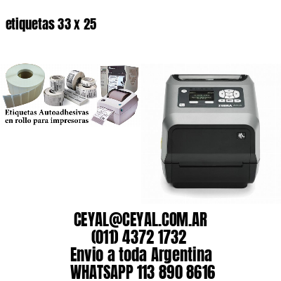 etiquetas 33 x 25