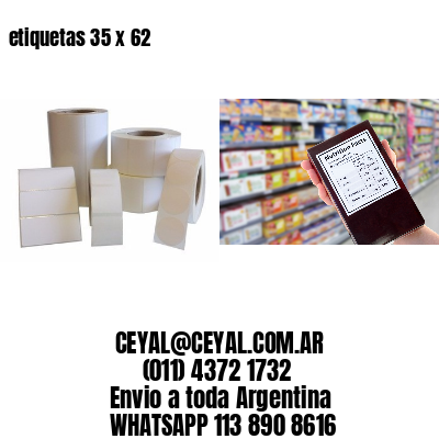 etiquetas 35 x 62