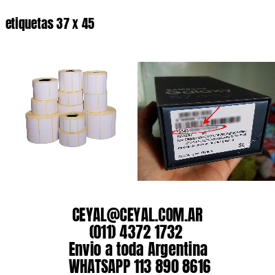 etiquetas 37 x 45