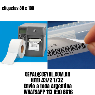etiquetas 38 x 100