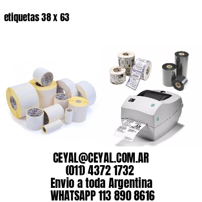 etiquetas 38 x 63