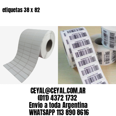 etiquetas 38 x 82