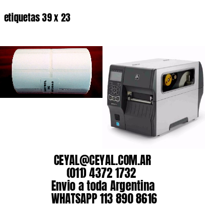 etiquetas 39 x 23