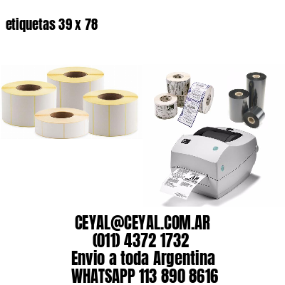 etiquetas 39 x 78