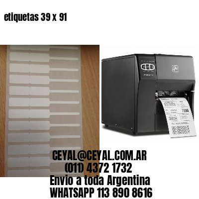 etiquetas 39 x 91