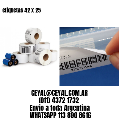 etiquetas 42 x 25