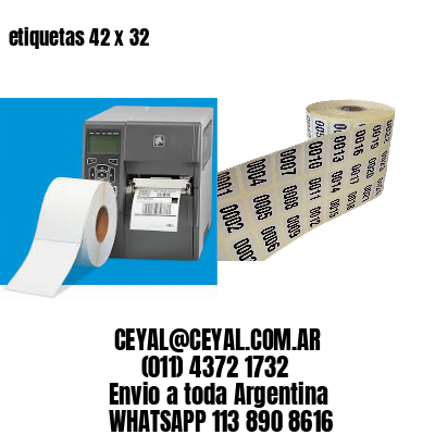 etiquetas 42 x 32