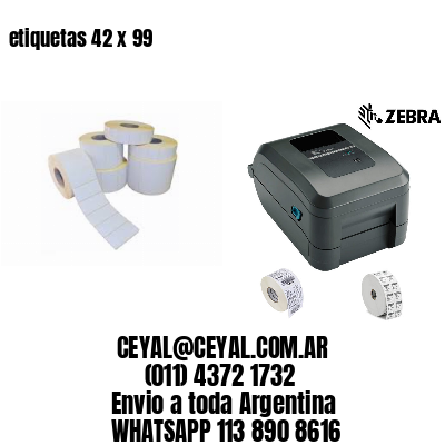 etiquetas 42 x 99