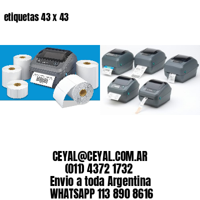 etiquetas 43 x 43