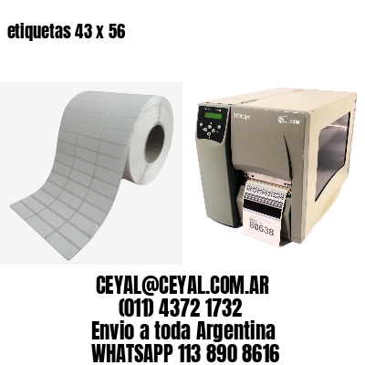 etiquetas 43 x 56