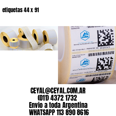 etiquetas 44 x 91