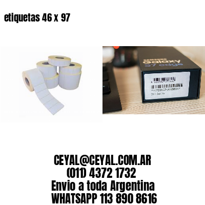 etiquetas 46 x 97