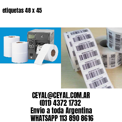 etiquetas 48 x 45