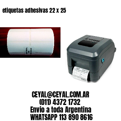 etiquetas adhesivas 22 x 25