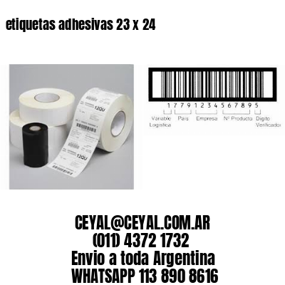 etiquetas adhesivas 23 x 24