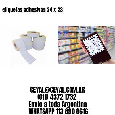 etiquetas adhesivas 24 x 23