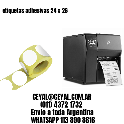 etiquetas adhesivas 24 x 26