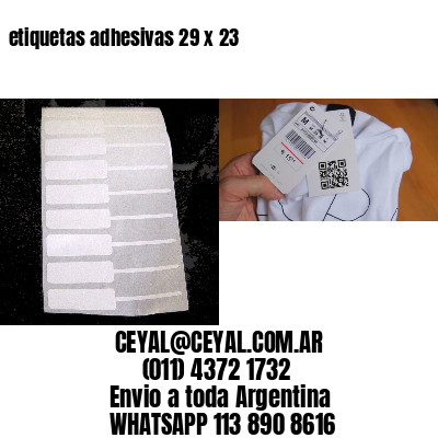 etiquetas adhesivas 29 x 23