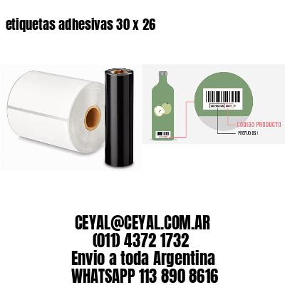 etiquetas adhesivas 30 x 26