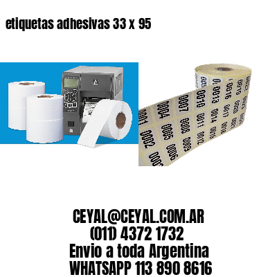 etiquetas adhesivas 33 x 95
